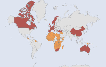 IEA SHC Country Map