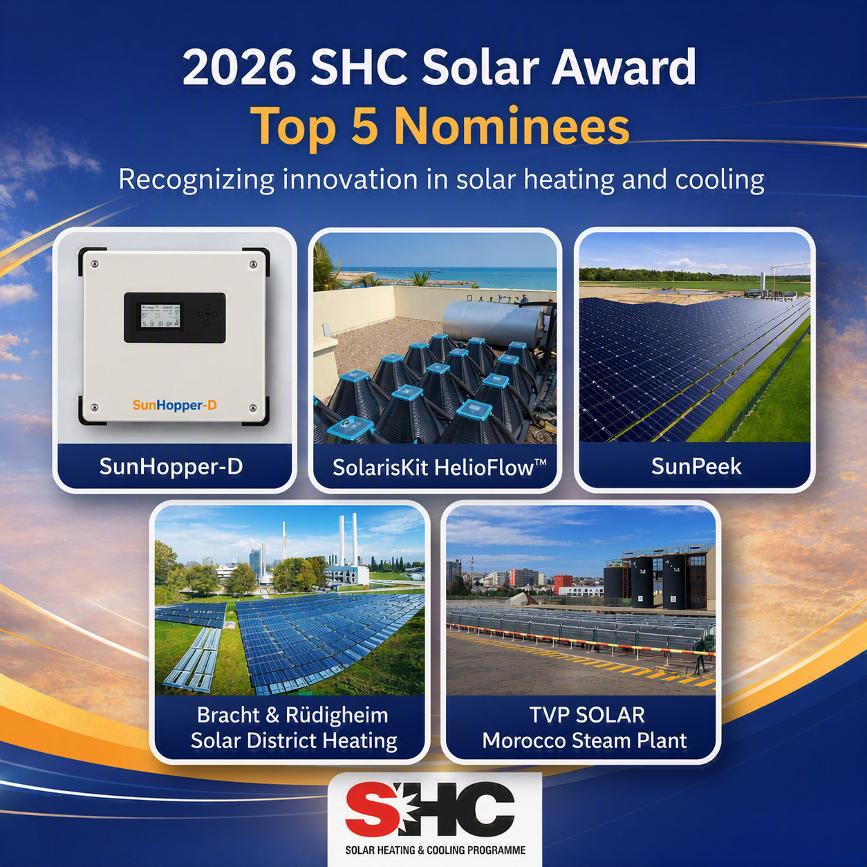 SHC Solar Award 2026 To 5
