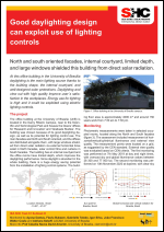 Good daylighting design can exploit use of lighting controls