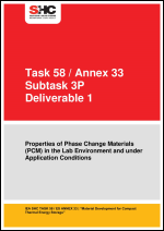 Properties of Phase Change Materials (PCM) in the Lab Environment and under Application Conditions