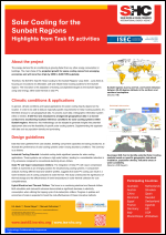 Solar Cooling for the Sunbelt Regions