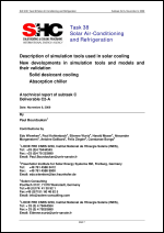 C2A: Description of Simulation Tools Used in Solar Cooling