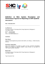 Definition of Main System Boundaries and Performance Figures for Reporting on SHP Systems