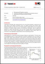 Polypropylene absorber materials